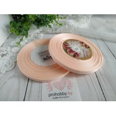 Лента репсовая 6 мм, цвет персиковый светлый